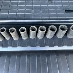 Snap On Tools Deep Impact Sockets - 9 Pieces 