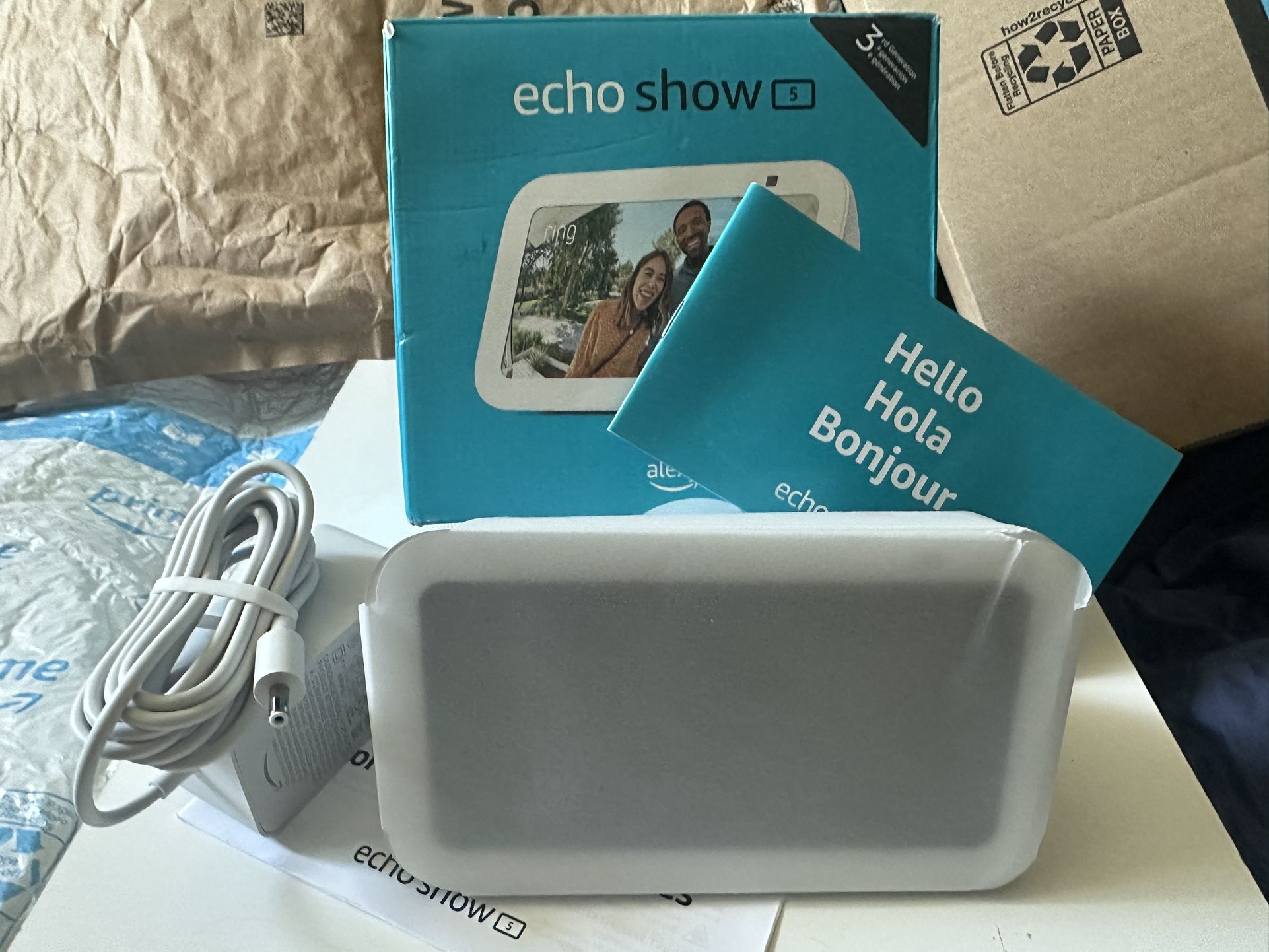 Alexa Echo Show 5 3rd Gen White Amazon