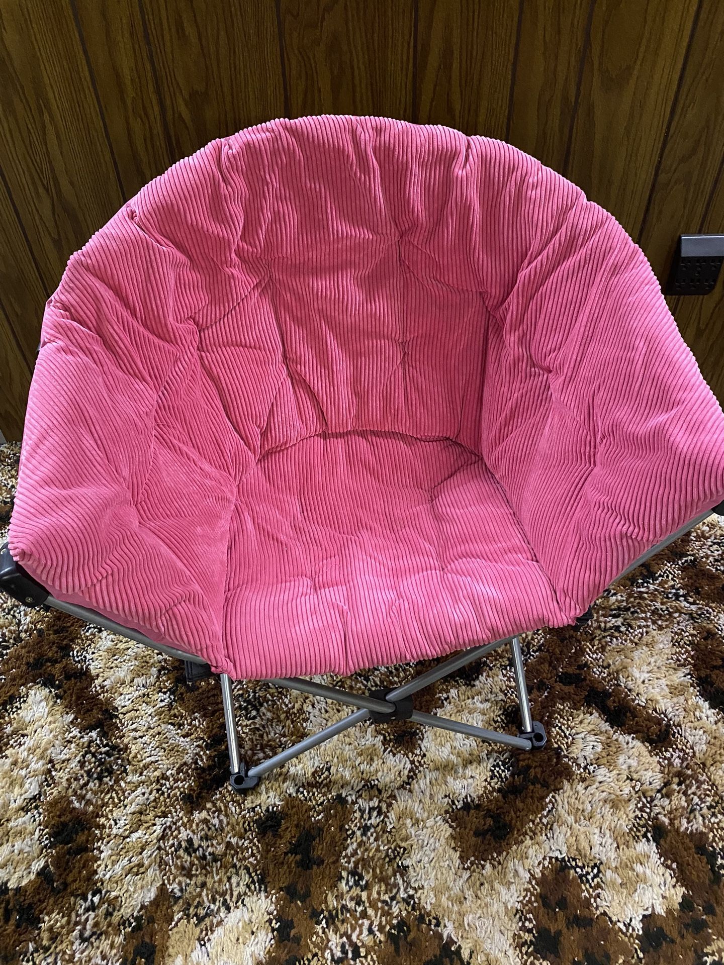 Pink Fold Up Chair 