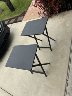 2 Wooden Foldable Tables 