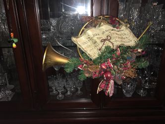 Christmas ornament , elegant horn