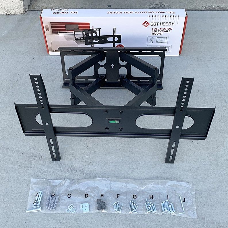 BRAND NEW $40 Large TV Wall Mount for 37-75 Inches, Full Motion Swivel Tilt VESA 600x400mm, Max 110 lbs