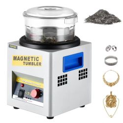 440*Magnetic Tumbler, 180mm Jewelry Polisher Tumbler,2000 RPM KT-185 Jewelry Polisher Finisher with Adjustable Direction and Time for Jewelry (185mm)