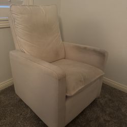 Plush Pillowback Glider Chair
