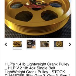 HLP LIGHTWEIGHT PULLEY ACURA TL HONDA PARTS 