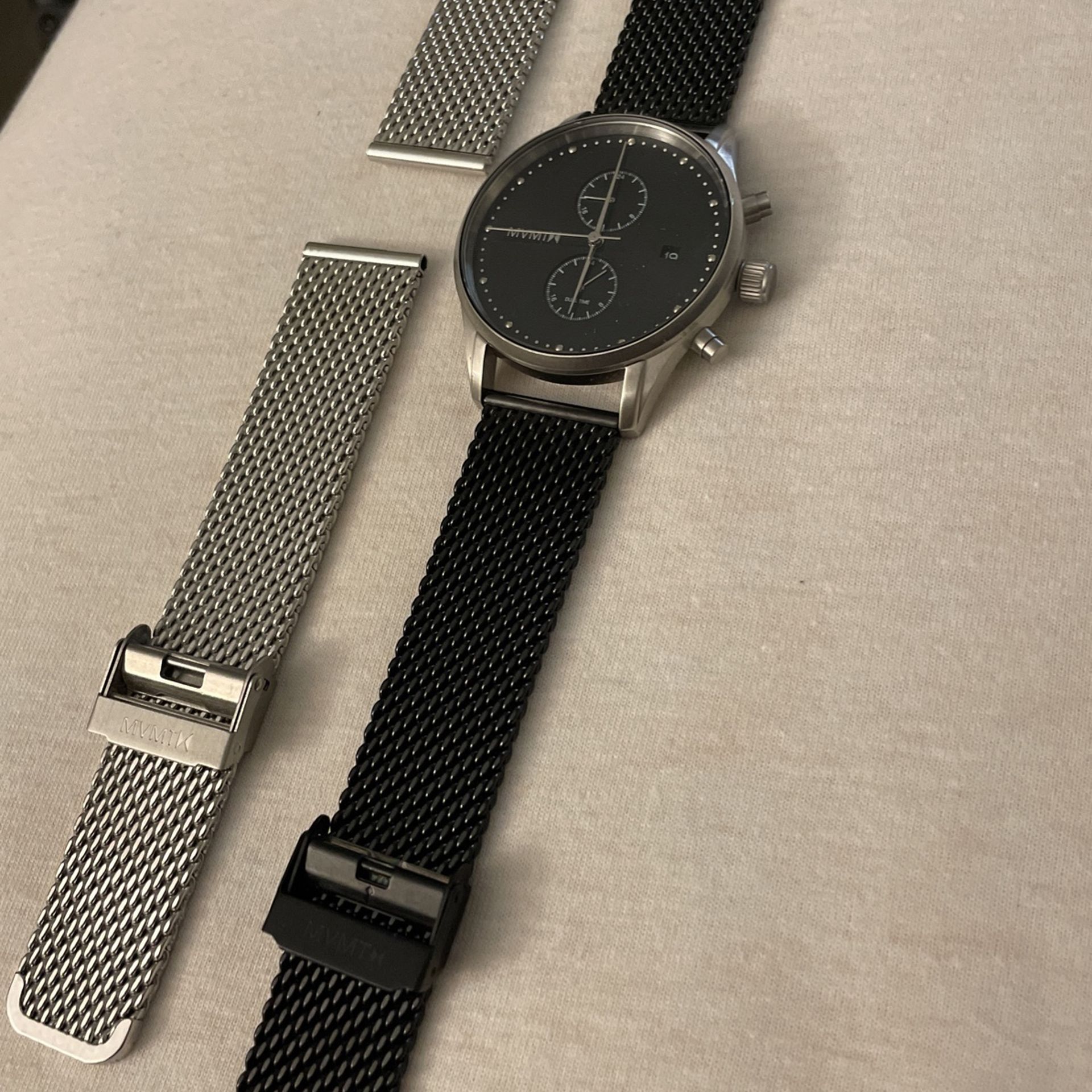 Mvmt Watch Men (Extra Silver Metal Band)