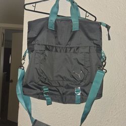 Turquoise And Gray Puma Bag