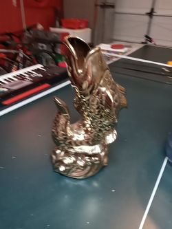 Golden Fish Vase