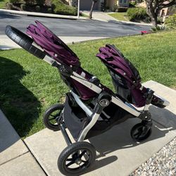 Baby Jogger City Select Double Stroller Purple 