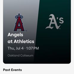 Tickets to Angels at Athletics - July 4th (Hawaiian Shirt Giveaway)