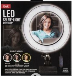 Itek LED Selfie-Light With Clamp