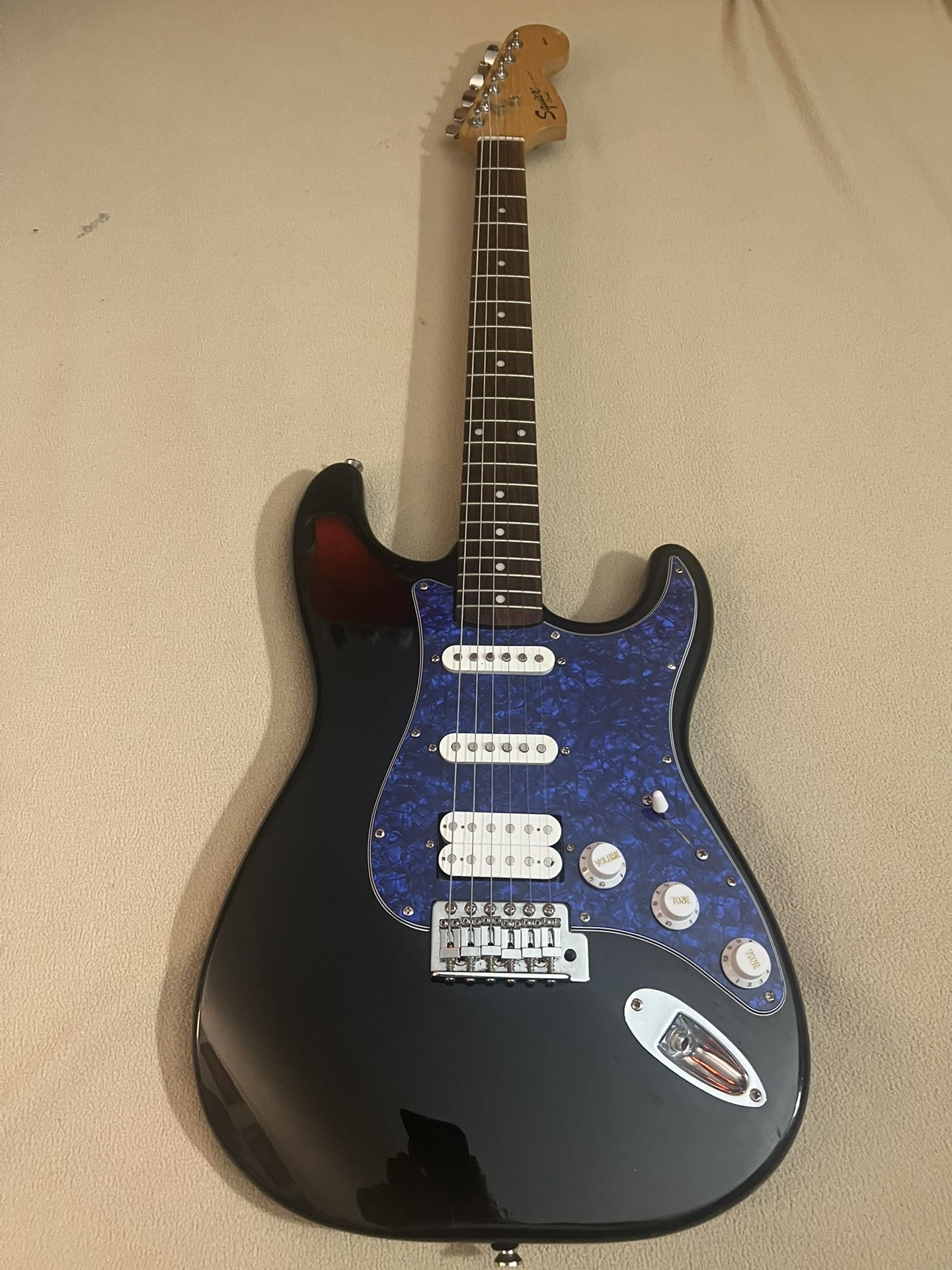 Customized Squier Stratocaster Guitar