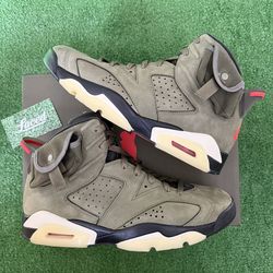 Travis Scott air Jordan 6 olive 🫒