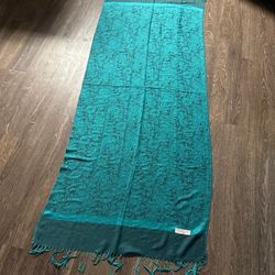 PASHMINA SILK CASHMERE FRINGE SHAWL scarf