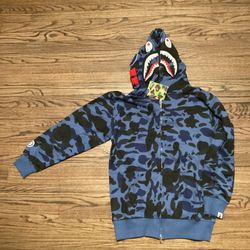 Navy Blue Men’s Medium Zip Up Hoodie