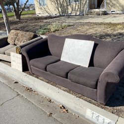 2 free couches sofas 8’    5-6” 1414 west Princeton street Ontario 91762 will not answer any questions. When they are gone I will delete ad. If you as