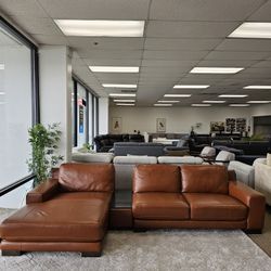 3-pc Leather Sectional Sofa-Darrium 
