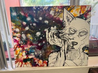 Original Beastars Legoshi Acrylic Painting