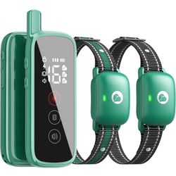 Dog Shock Collar Featuring A Touch Screen, E-Collar with Security Lock and 3 Training Modes, Rechargeable, Waterproof Dog Training Collar for Large Me