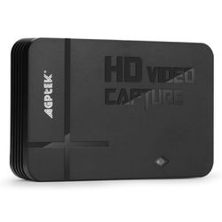 AGPTEK HD Game Capture Video Capture 1080P HDMI/AV Recorder Xbox 360&One/ PS3 PS4,Support Mic in with Both HDMI and AV Input