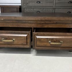 Wood Coffee Table And Side Tables 