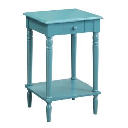 New in Box French Country Blue Solid Wood Night Stand/End Table