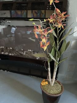 High End Faux Flowers In Pots