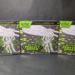Pokemon Perfect Order ETBs - Lot of 3 [Tears]