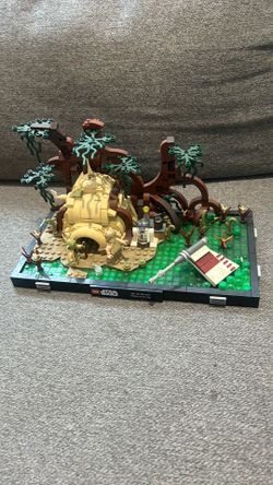 Lego Star Wars Luke dagobah training diorama