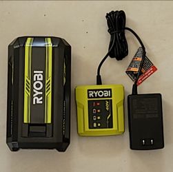 Ryobi 40v Battery and Charger. Brand New.