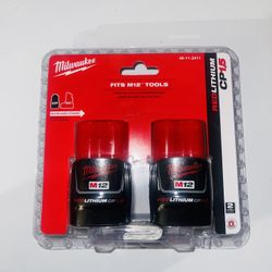 Milwaukee M12 12-Volt 1.5 Ah Lithium-Ion Compact Battery Pack (2-Pack)