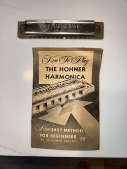 Antique Marine Corps Band Harmonica