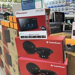 Pioneer packege with 2 Rockordfosgatw punch 65 speakers