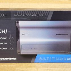 AudioControl Altitude Series Power Amp Mono Subwoofer Amplifier 1600 Watts With Bass Knob A800.1 🚨 No Credit Needed 🚨 Payment Options Available 🚨 