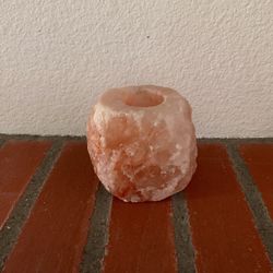Pink Himalayan Salt Candle Holder