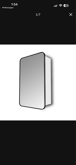 Better Homes & Gardens Matte Black Aluminum Frame Wall Mount Mirror Medicine Cabinet Matte Black -