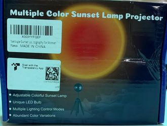 Multiple Color Sunset Lamp Projector