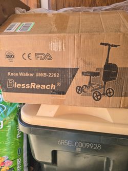 BlessReach ​Steerable Knee Scooter / Knee Walker with Rear Shock Suspension