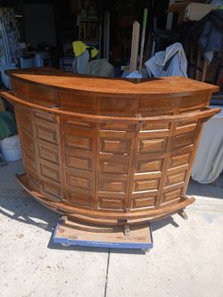 Solid wood bar