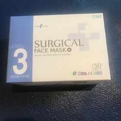 50 Surgical Face Masks Level 3
