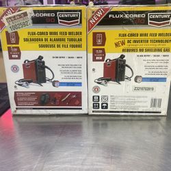 Two Brand New Century Flux Corded 90 Wire Feed Welders 