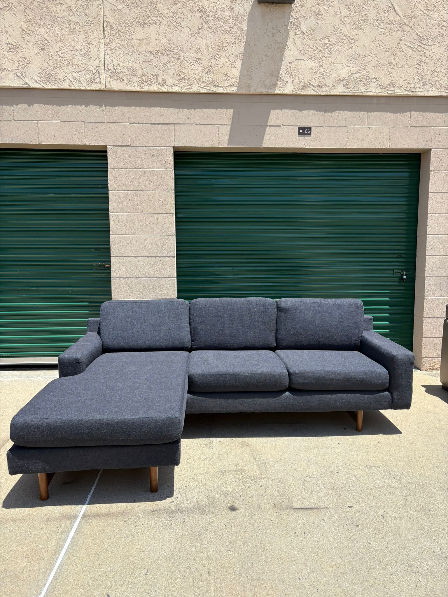West Elm Reversible “Eddie” Sectional Couch 🛻Delivery Available🛻