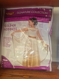 Spirit Golden Goddess Child Costume Large 12-14