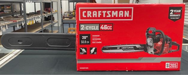 Craftsman s205 46-cc 20in 2-cycle Gas Chainsaw In Box
