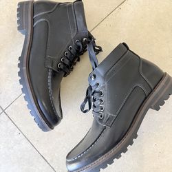 Men’s Madden NYC Black Lace-Up Boots Shoes Size 10.5 Brand New