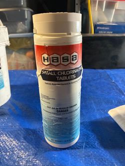 Small chlorine tablets