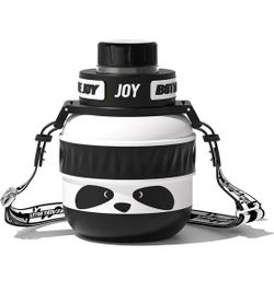 BOTTLE JOY Stainless-Steel Water Bottle: Kids Water Bottle, Leakproof Lid, Perfect Sip, Double Insulated, Eco-Friendly, Dishwasher Safe & Stylish Stra