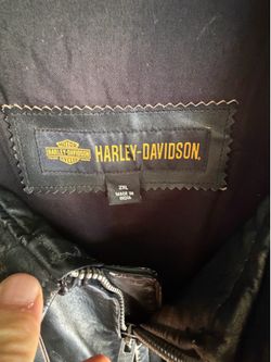Distressed Official lightweight Harley Davidson XXL jacket