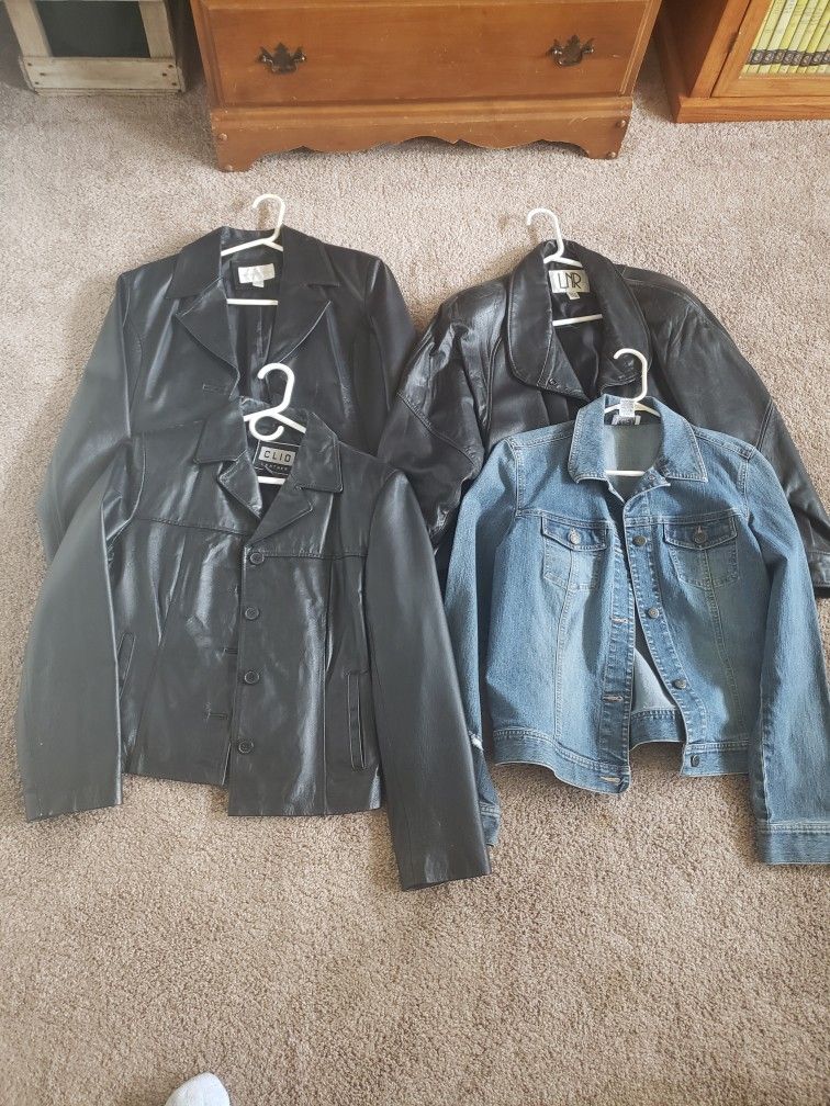 Leather Coats Woman's + 1 Denim