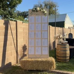 Canvas Seating Chart (32”x78”)